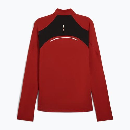 Vyriškas bėgimo džemperis PUMA Run Cloudspun 1/4 Zip mars red