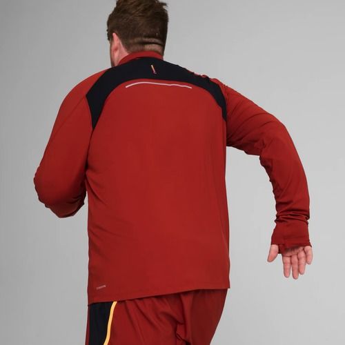Vyriškas bėgimo džemperis PUMA Run Cloudspun 1/4 Zip mars red