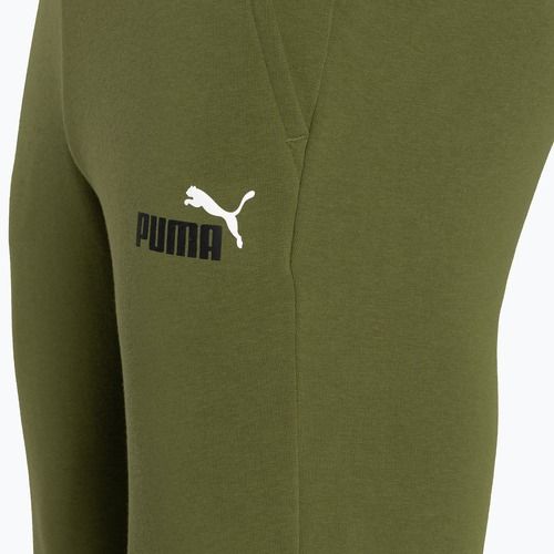Vyriškos kelnės PUMA Essentials+ 2 Col Logo TR olive green