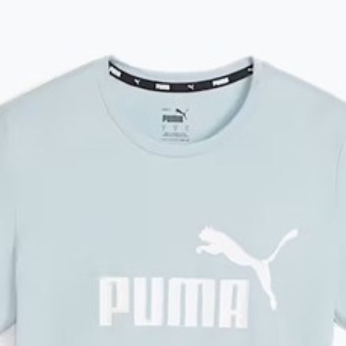 Moteriški marškinėliai PUMA ESS Logo Tee turquoise surf