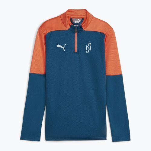 Vaikiškas futbolo džemperis PUMA Neymar JR Creativity 1/4 Zip Top ocean tropic/hot heat