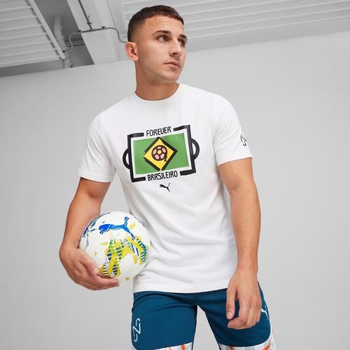 Vyriški futbolo marškinėliai PUMA Neymar Jr Tee puma white