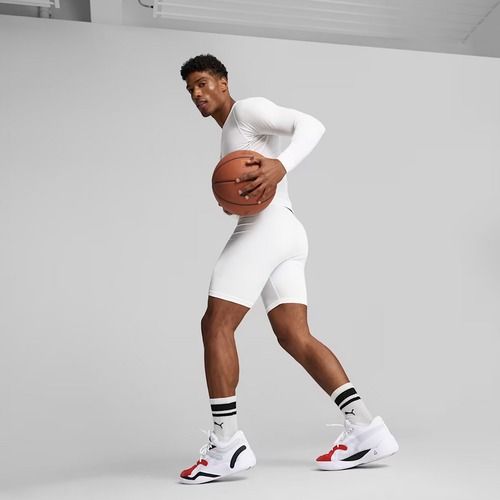 Vyriški krepšinio šortai PUMA Hoops Team Baselayer puma white