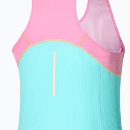 Moteriškas bėgimo tank topas Mizuno Aero Tank blue glow