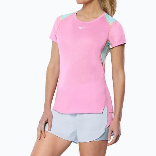 Moteriški bėgimo marškinėliai Mizuno DryAeroFlow Tee lilac chiffon