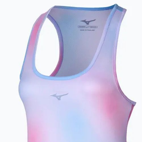 Moteriškas bėgimo tank topas Mizuno Impulse Core Graphic Tank halogen blue