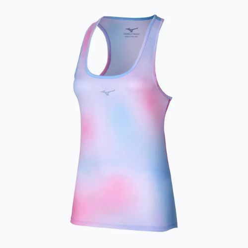 Moteriškas bėgimo tank topas Mizuno Impulse Core Graphic Tank halogen blue