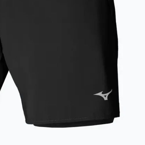 Vyriški bėgimo šortai Mizuno Core 7.5 2in1 black