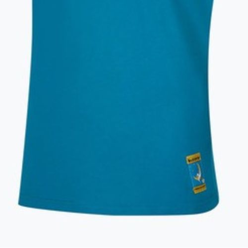 Vyriški marškinėliai La Sportiva Climbing on the Moon turchese/giallo