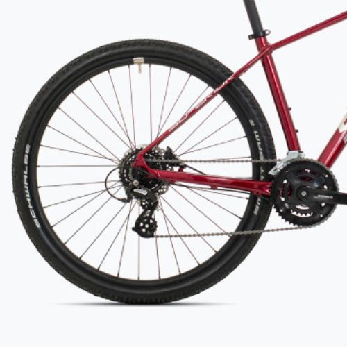 Kalnų dviratis Superior XC 819 gloss dark red/silver