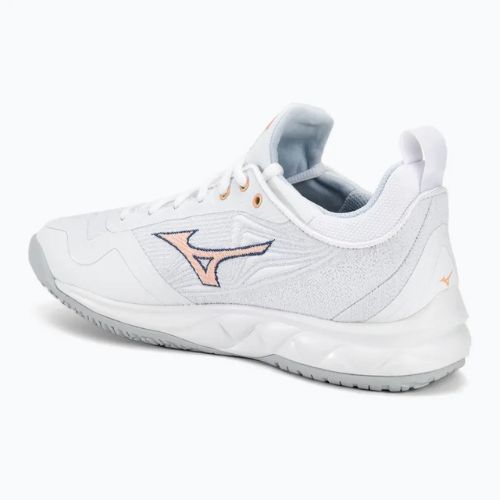 Moteriški tinklinio batai Mizuno Wave Luminous 2 white/navy peony/peach parfait