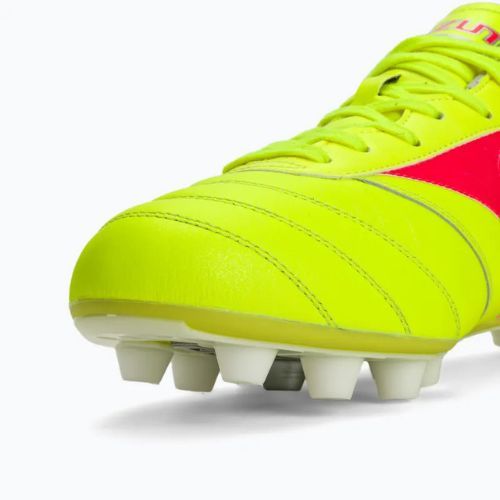 Vyriški futbolo batai Mizuno Morelia II Elite MD safety yellow/fiery coral 2/galaxy silver