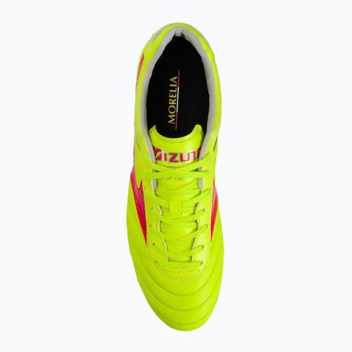 Vyriški futbolo batai Mizuno Morelia II Elite MD safety yellow/fiery coral 2/galaxy silver