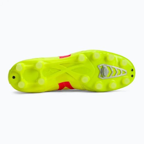 Vyriški futbolo batai Mizuno Morelia II Pro MD safety yellow/fiery coral 2/galaxy silver
