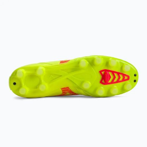 Vyriški futbolo batai Mizuno Morelia Neo IV Pro MD safety yellow/fiery coral 2/galaxy silver