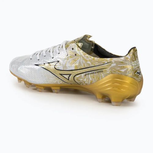 Vyriški futbolo batai Mizuno Αlpha Japan Md white/ge gold/black