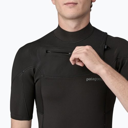 Vyriškas Patagonia Yulex Regulator Lite FZ Spring Suit Swim Foam Black