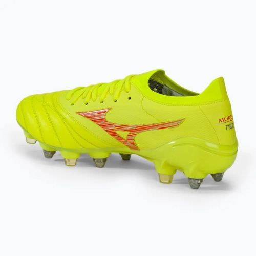 Vyriški futbolo batai Mizuno Morelia Neo IV Β Japan Mix safety yellow/flery coral 2/safety yellow