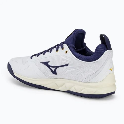 Vyriški tinklinio bateliai Mizuno Wave Luminous 2 white/blue ribbon/mpgold