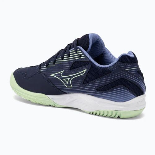 Vaikų tinklinio bateliai Mizuno Cyclone Speed 4 Jr eblue/tech green/lolite