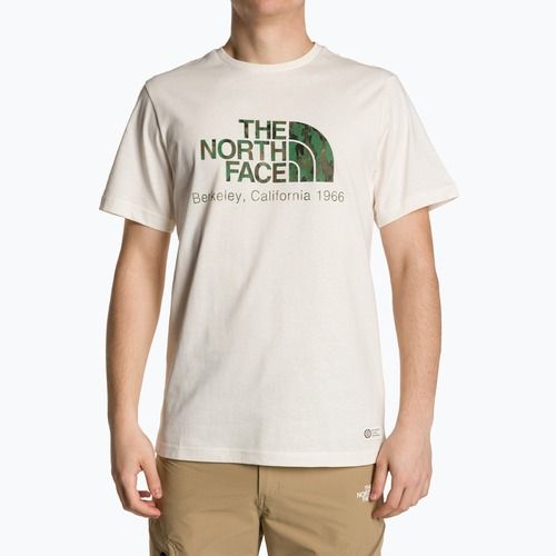 Vyriški marškinėliai The North Face Berkeley California white dune/optic emeral
