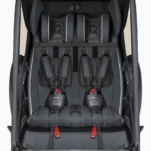 Dviračio priekaba Qeridoo Kidgoo 2 dark steel grey
