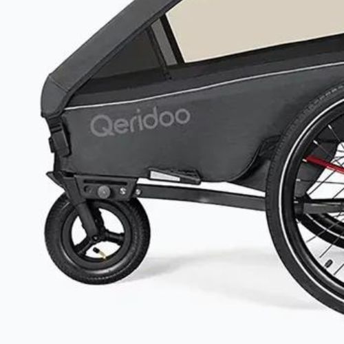 Dviračio priekaba Qeridoo Kidgoo 2 dark steel grey