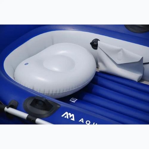3-vietis pontonas su varikliu Aqua Marina Wildriver blue