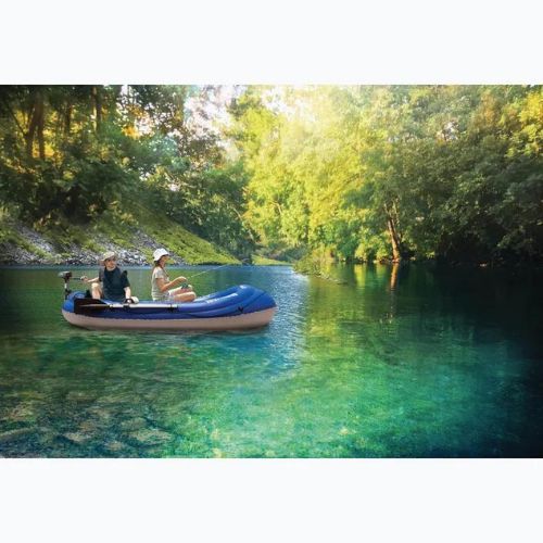 3-vietis pontonas su varikliu Aqua Marina Wildriver blue