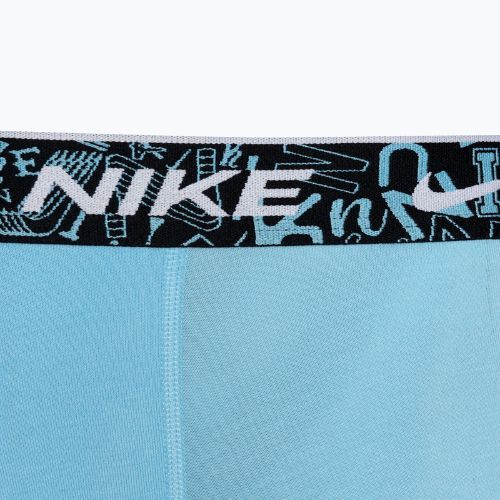 Vyriškos trumpikės Nike Everyday Cotton Stretch Trunk 3 poros red/aquarius blue/stadium green