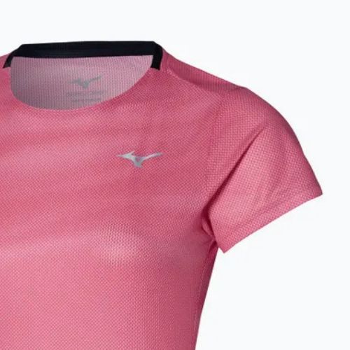 Moteriški bėgimo marškinėliai Mizuno Premium Aero Tee sangria sunset