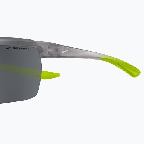 "Nike Windshield" matiniai vilko pilkos/pilkos spalvos su sidabriniu veidrodėliu akiniai nuo saulės