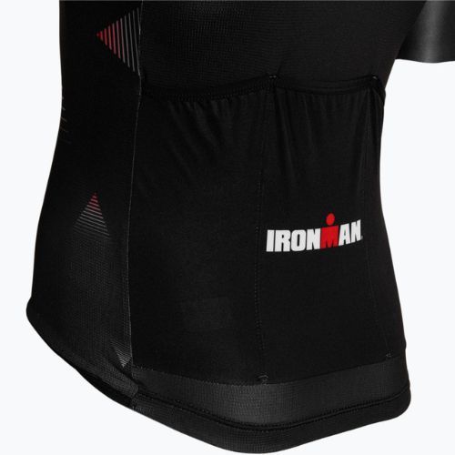 Vyriški dviračių marškinėliai Quest Race Line France Iron Man black