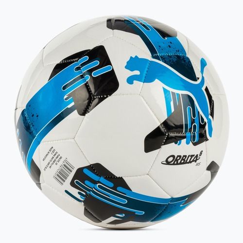 Futbolo kamuolys PUMA Orbita 6 MS puma white/ignite blue dydis 3