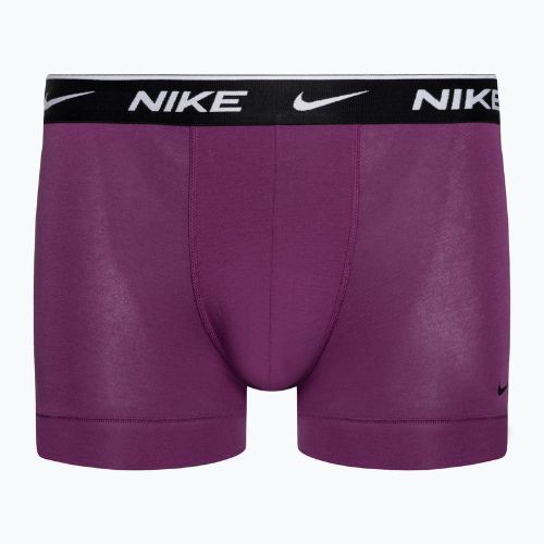 Vyriškos trumpikės Nike Everyday Cotton Stretch Trunk 3 poros green/violet/blue