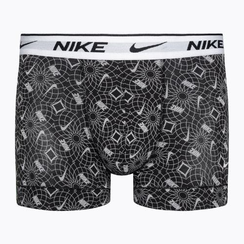 Vyriškos trumpikės Nike Everyday Cotton Stretch Trunk 3 poros black/blue/grey
