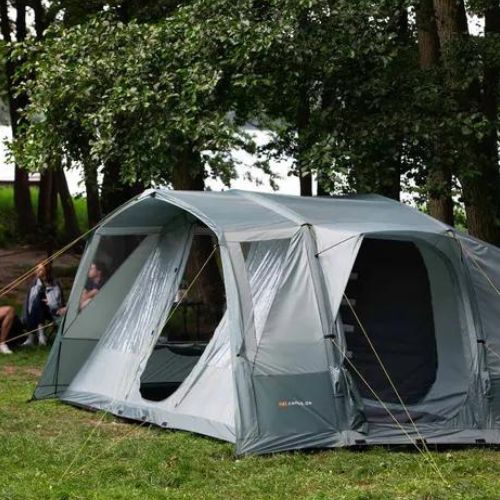 Pripučiamas 6 asmenų stovyklavimo palapinė KADVA AIRcamp 6.24 žalia