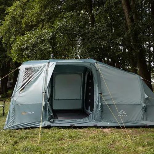 Pripučiamas 6 asmenų stovyklavimo palapinė KADVA AIRcamp 6.24 žalia