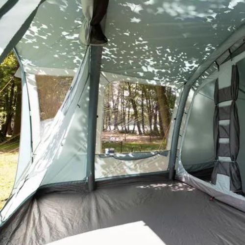 Pripučiamas 6 asmenų stovyklavimo palapinė KADVA AIRcamp 6.24 žalia