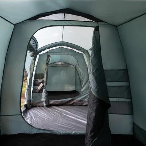 Pripučiamas šešių vietų stovyklavimo palapinė KADVA AIRcamp 6.33 žalia