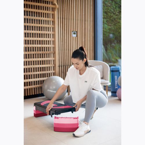 XTREXO aerobikos steperis TXO-B4W009 rožinės spalvos