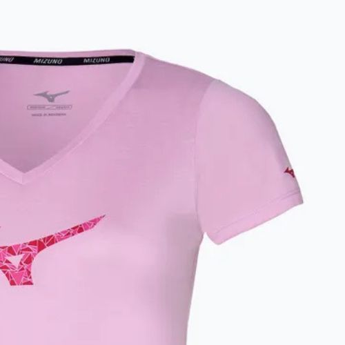 Moteriški bėgimo marškinėliai Mizuno Impulse Core RB Tee pink lavender