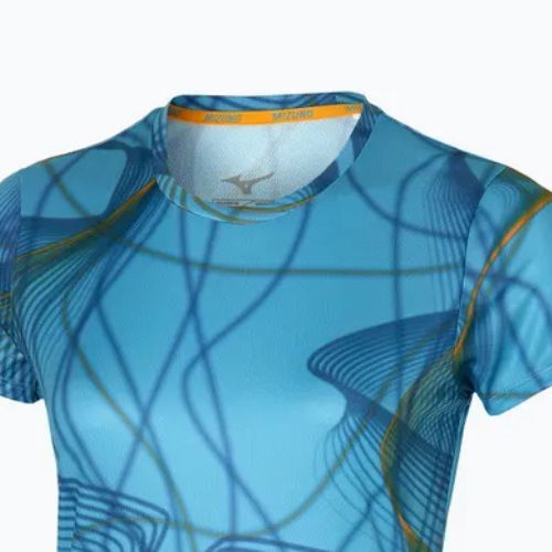 Moteriški bėgimo marškinėliai Mizuno Graphic Tee milky blue