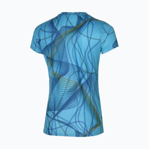 Moteriški bėgimo marškinėliai Mizuno Graphic Tee milky blue