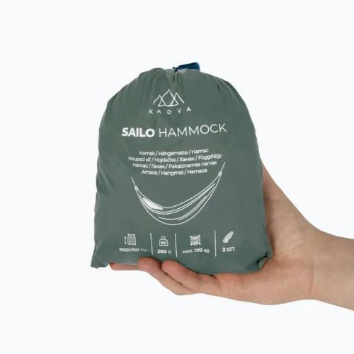 Turistinis hamakas KADVA Sailo Hammock itin lengvas žalias