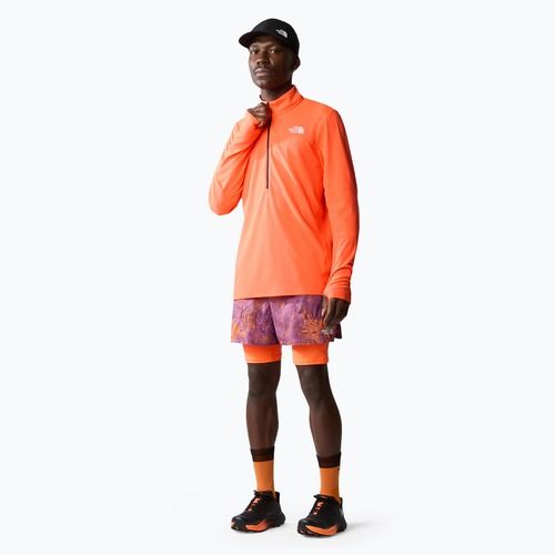 Vyriškas bėgimo džemperis The North Face Sunriser 1/4 Zip vivid flame