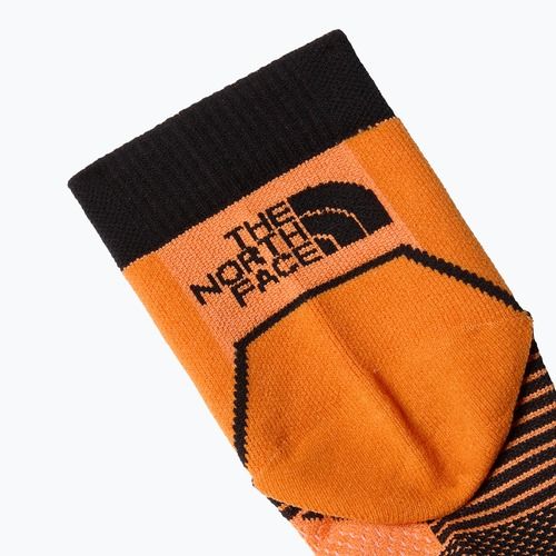 The North Face Trail Run Quarter bėgimo kojinės vivid flame/black