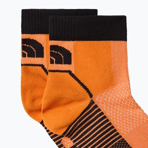 The North Face Trail Run Quarter bėgimo kojinės vivid flame/black