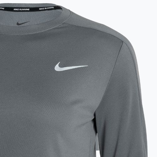 Moteriški bėgimo marškinėliai ilgomis rankovėmis Nike Dri-Fit Crew-Neck smoke grey