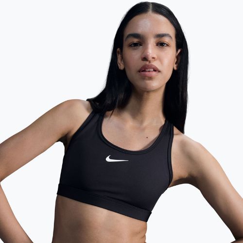 Treniruočių liemenėlė Nike Swoosh Medium Support black/white